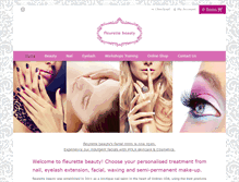 Tablet Screenshot of fleurettebeauty.com.au